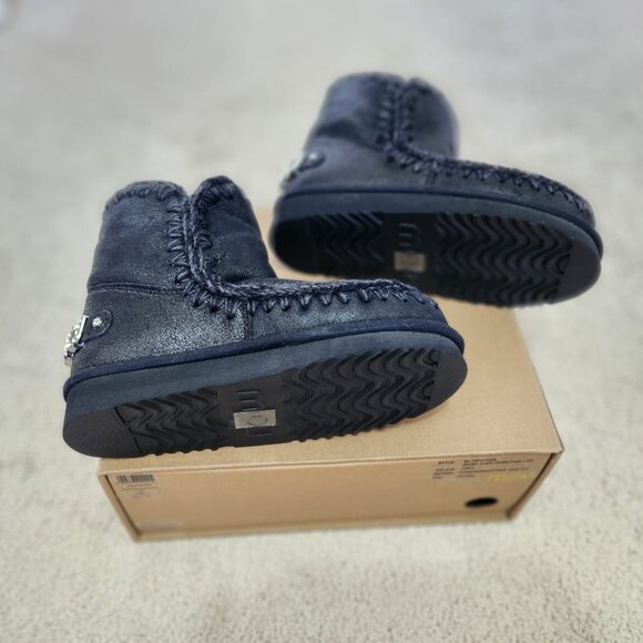 Mou Eskimo 18 With Rhinestones Logo Ankle Boot Women Size EU 37 - Picture 4 of 10